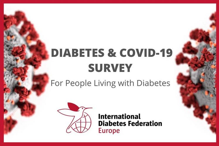 Logo der Umfrage zu COVID-19 und Diabetes der International Diabetes Federation Europe